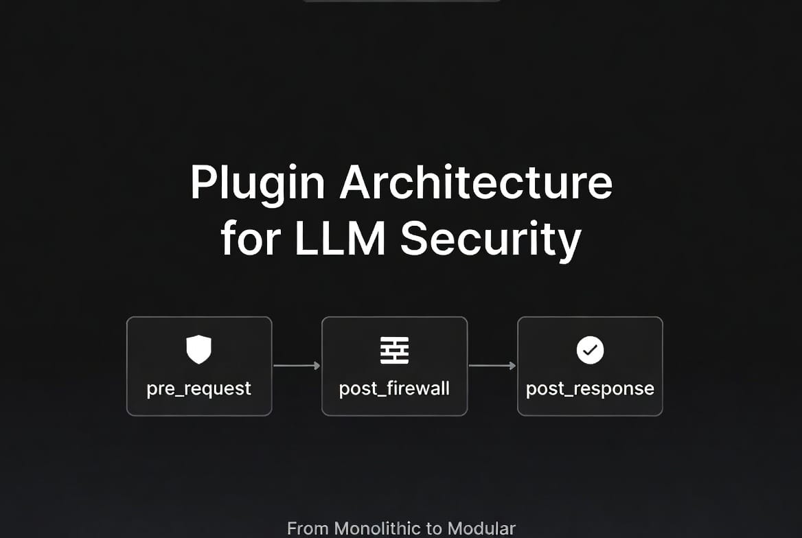 The Plugin Pipeline: How LLM Security Middleware Should Actually Work