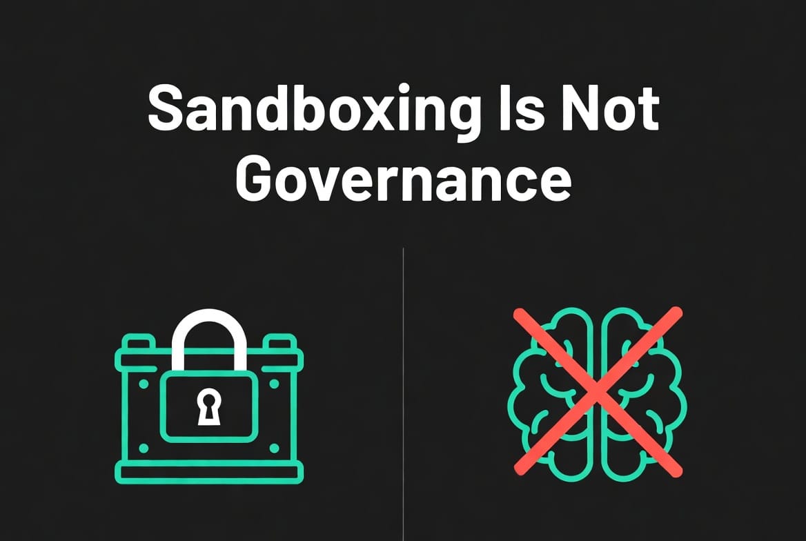 Sandboxing Is Not Governance